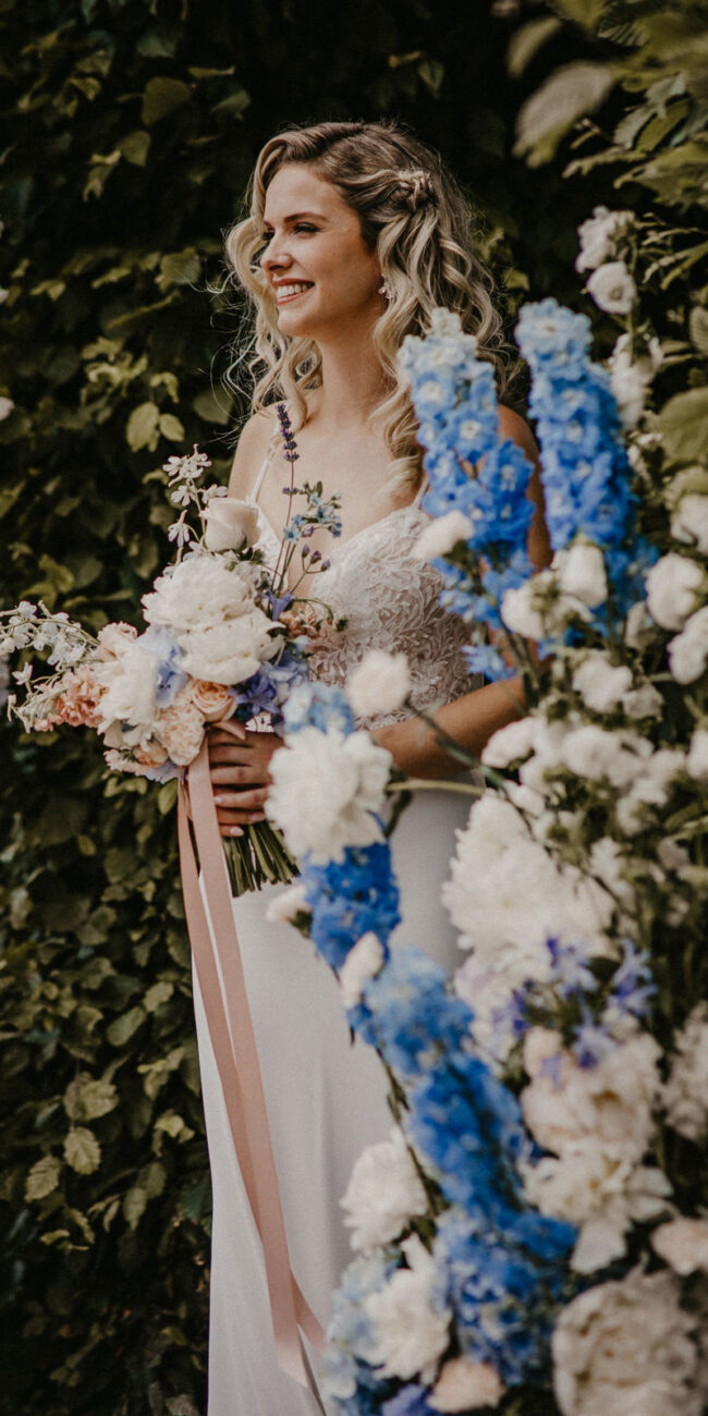 Seerosen Hochzeit Heiraten im Stil eines Kunstwerks