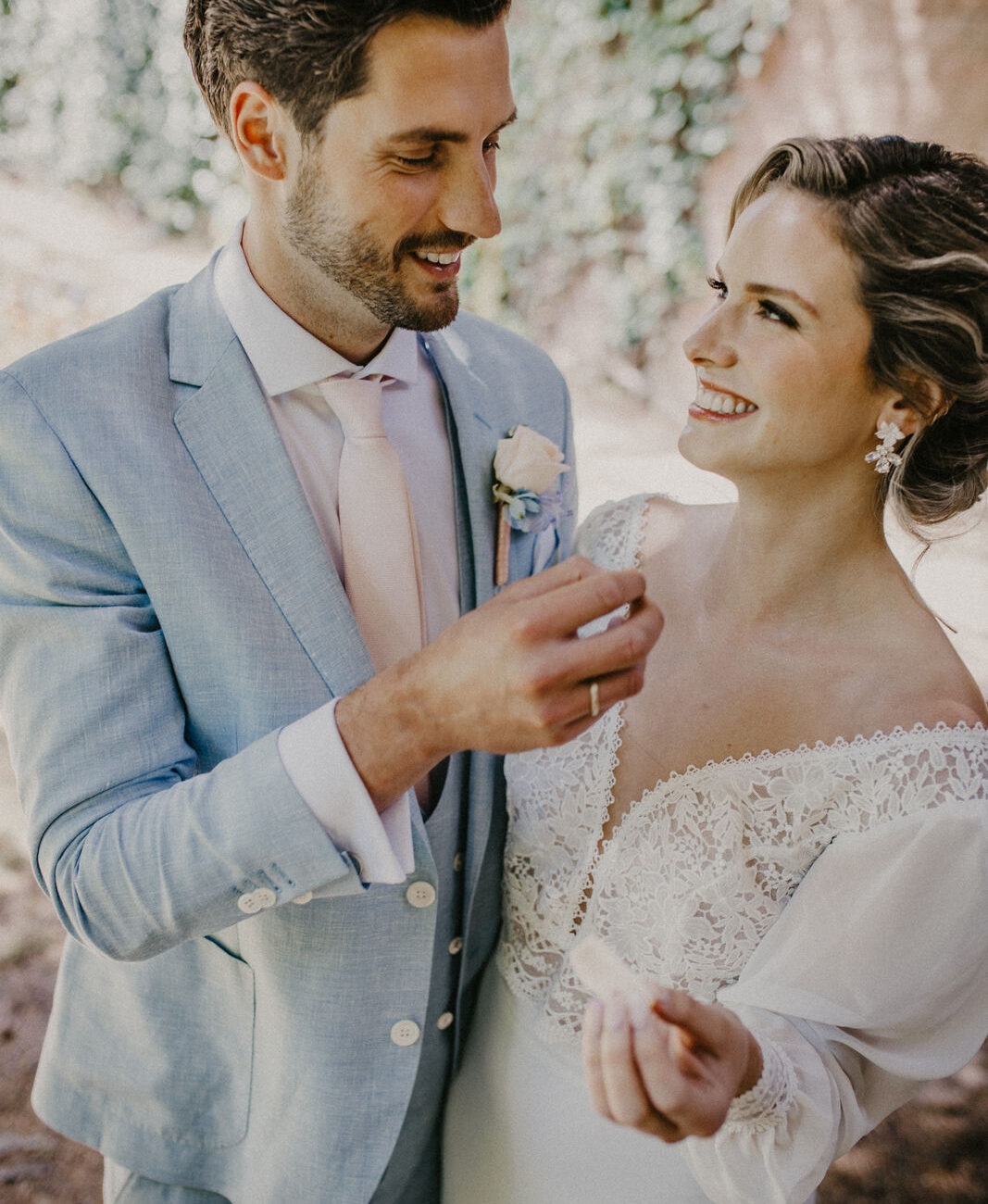 Seerosen Hochzeit Heiraten im Stil eines Kunstwerks